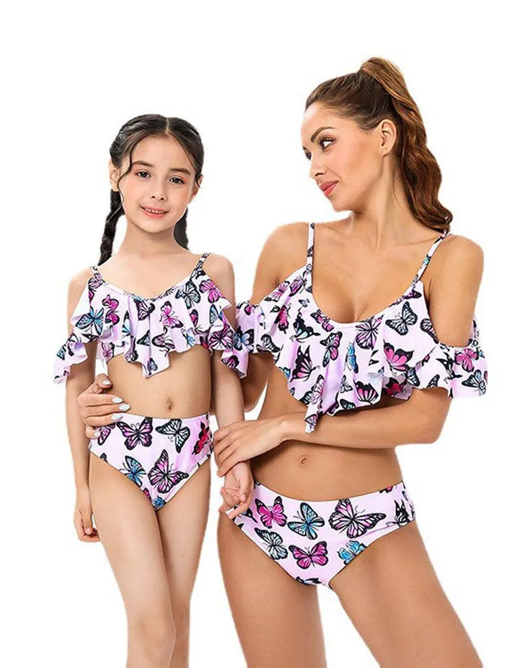 Butterfly Print Family Matching Swimsuit - Image 3