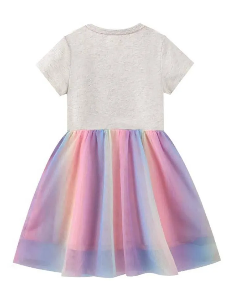 Butterfly Sequin Gauze Mesh Dress - Image 4