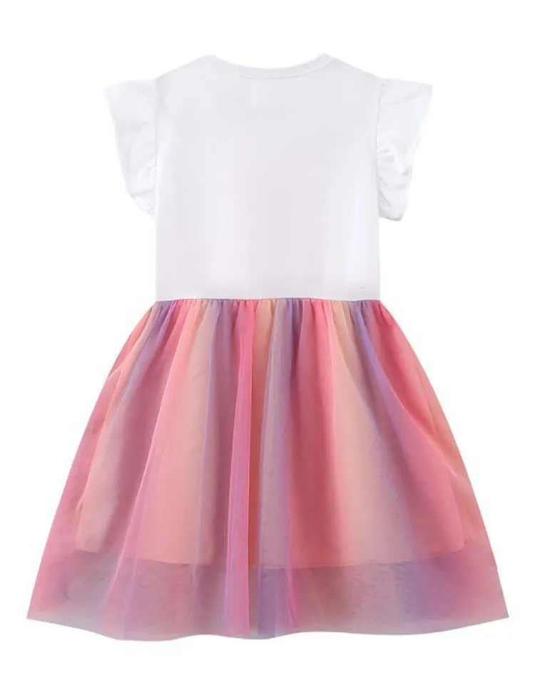 Butterfly Sequined Short Sleeve Dress - Image 3