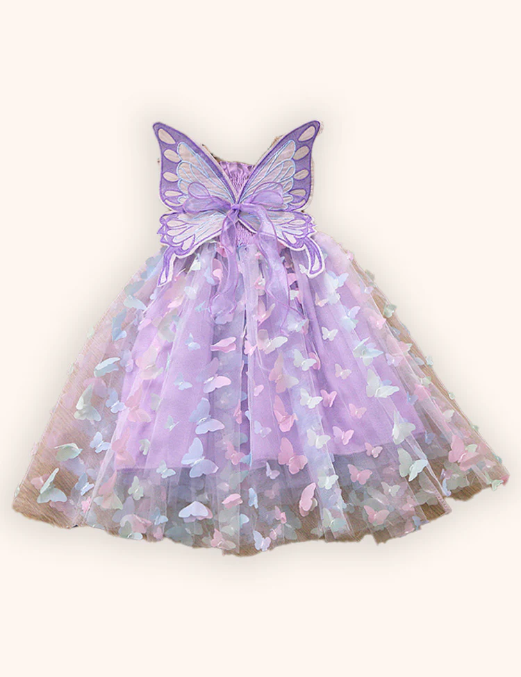 Butterfly Suspender Tulle Princess Dress - Image 2