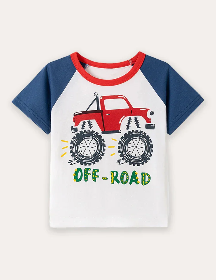 Car Print Short Sleeve T-Shirt - Image 3