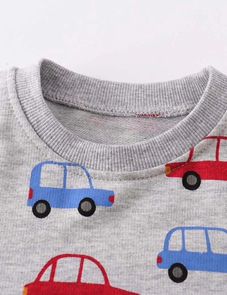 Car Printed Sweatshirt - Image 2