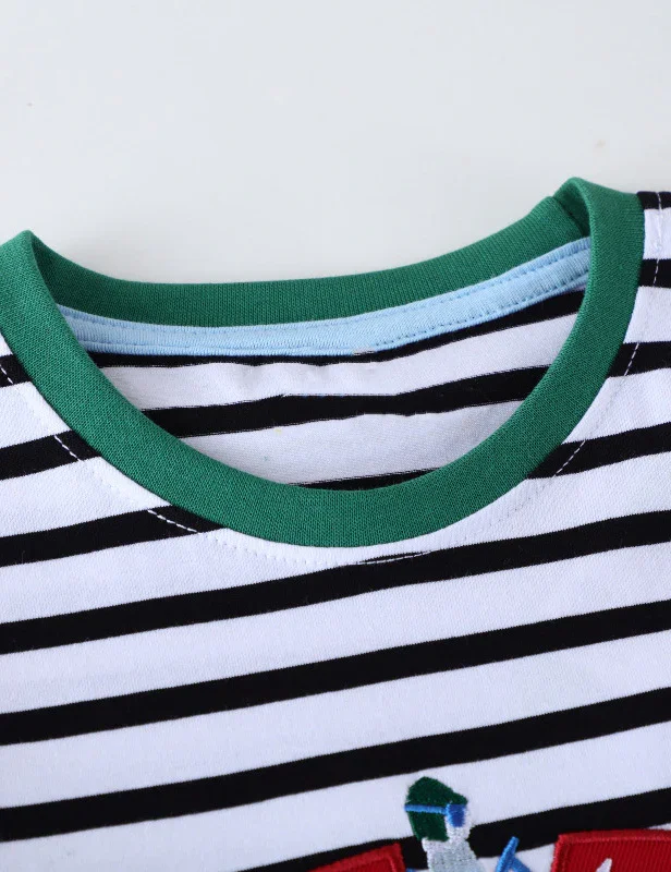 Cars Embroidered Long Sleeve T-Shirt - Image 2