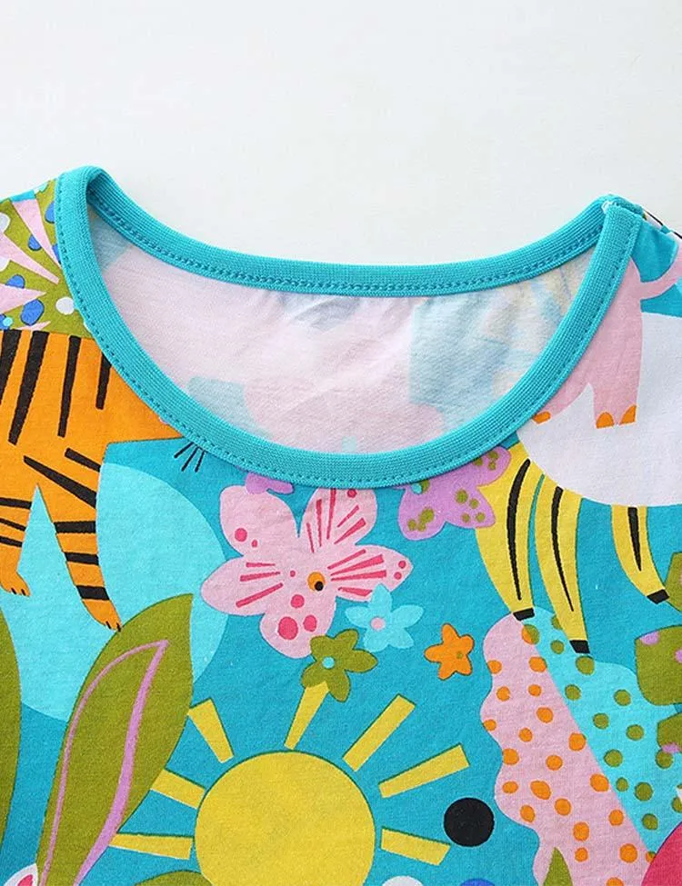 Cartoon Animal Print Dress - Image 2