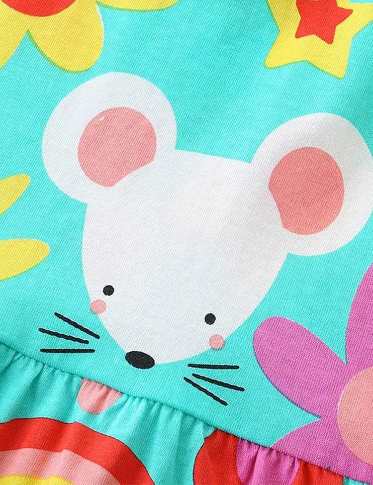 Cartoon Animal Print Dress - Image 2