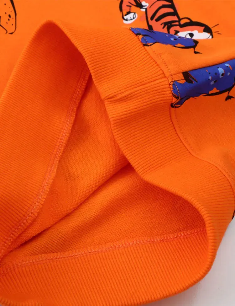 Cartoon Animal Printed Sweatshirt - Image 3