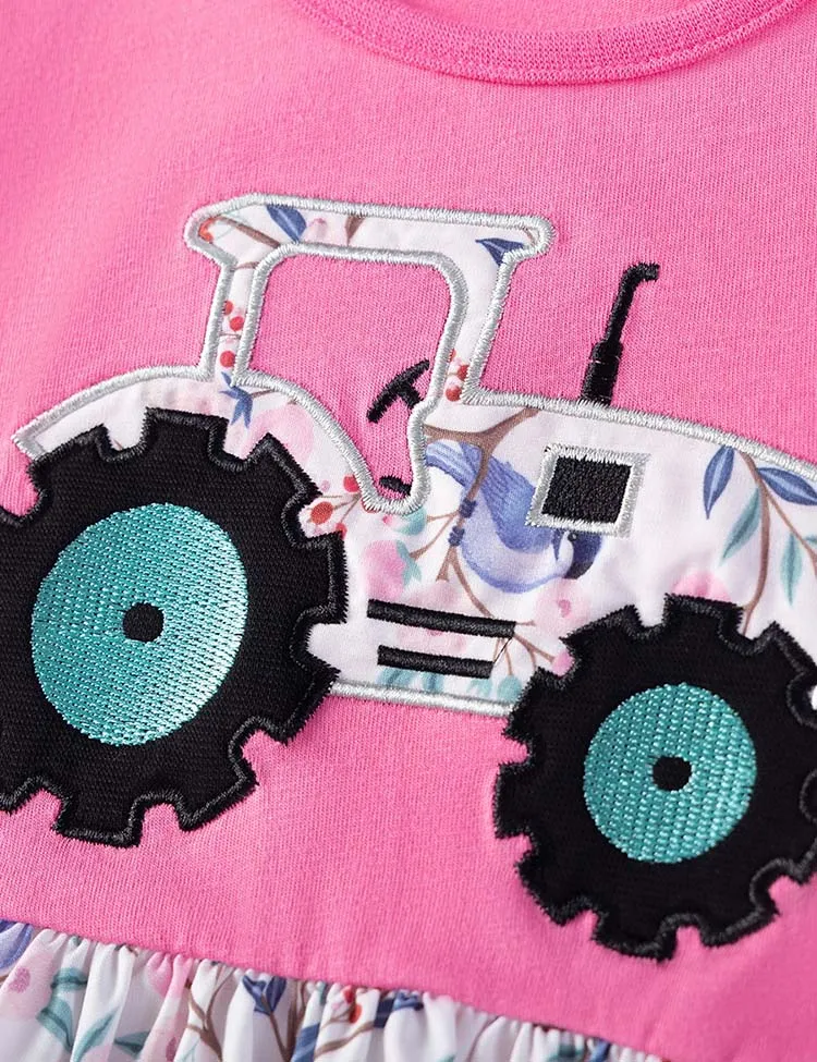 Cartoon Car Applique Dress - Image 4