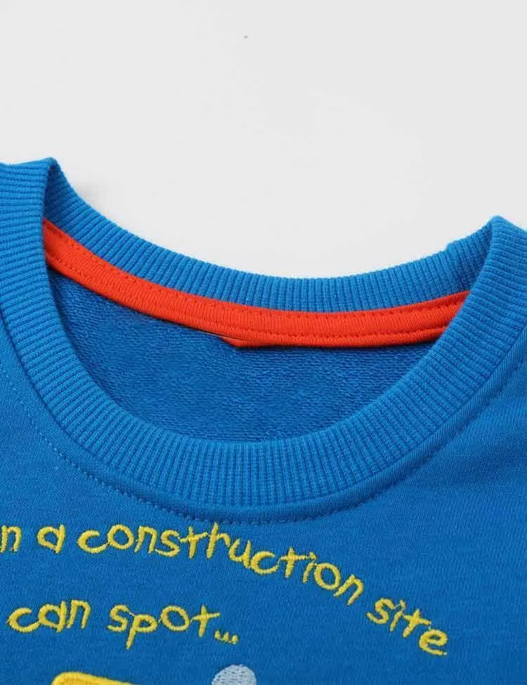Cartoon Car Embroidered Sweatshirt - Image 3