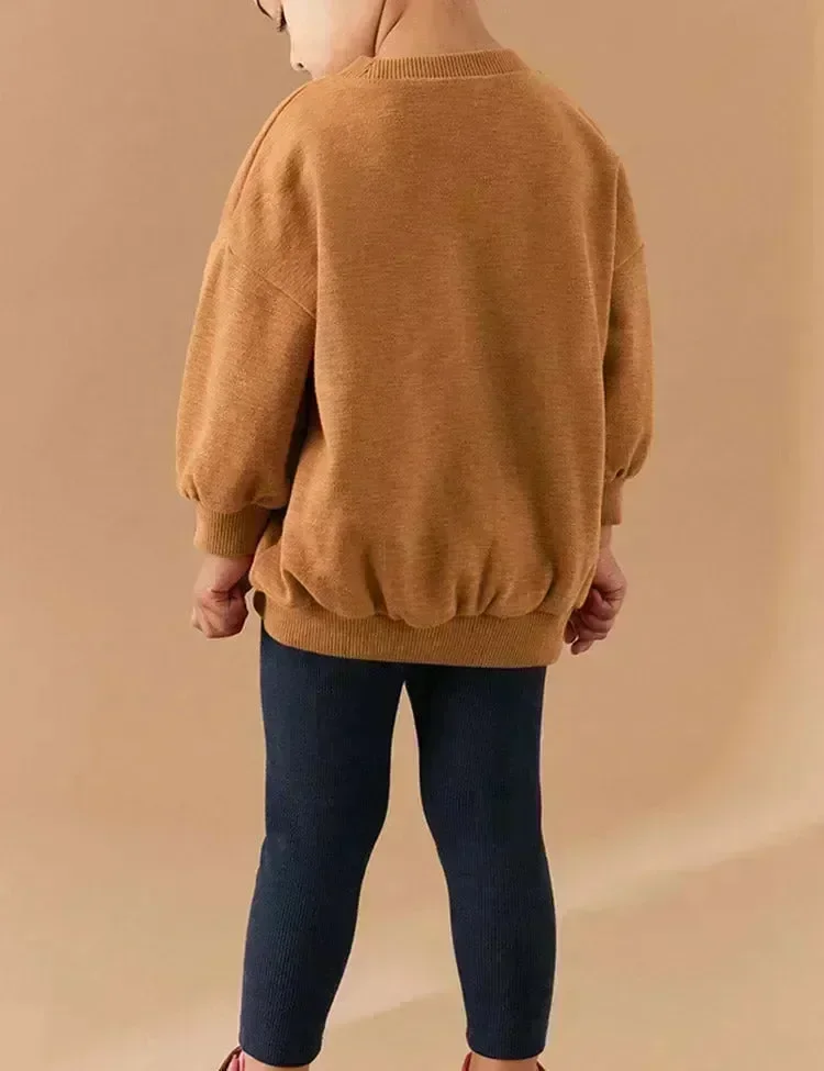 Cartoon Cherry Appliqué Sweatshirt Set - Image 4