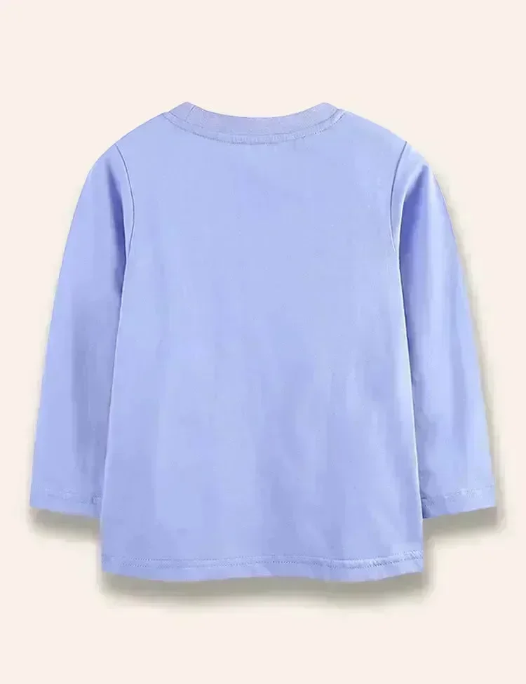 Cartoon Crocodile Printed Long Sleeve T-Shirt - Image 3