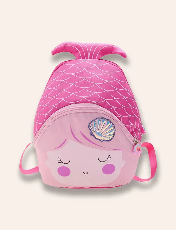 Cartoon Cute Mermaid Backpack - Image 4