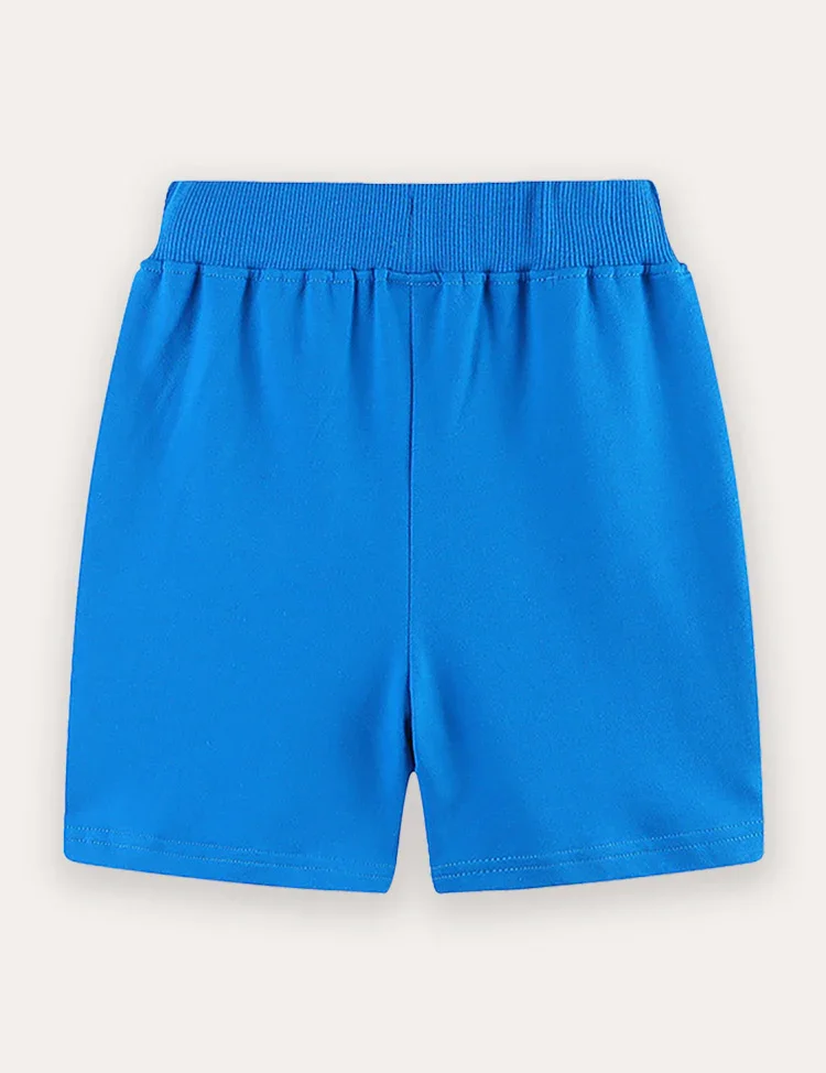 Cartoon Dinosaur Applique Shorts - Image 2