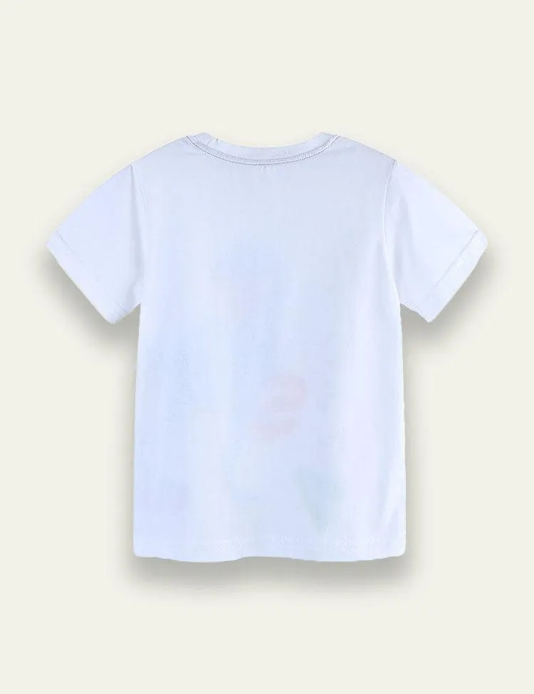 Cartoon Dinosaur Printed T-shirt - Image 2