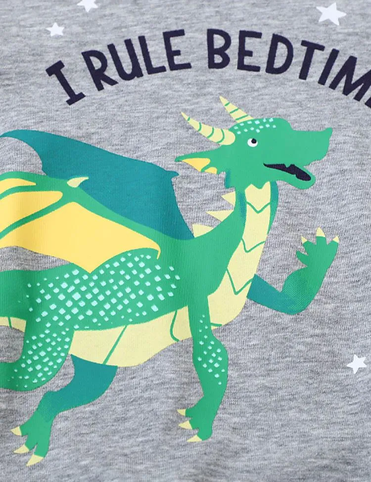 Cartoon Dragon Printed Sweatshirt - Image 3