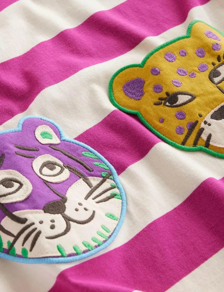Cartoon Embroidered Dress - Image 3