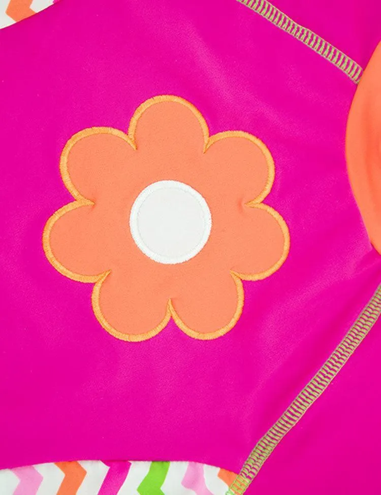 Cartoon Flower Split Swimsuit - Image 2