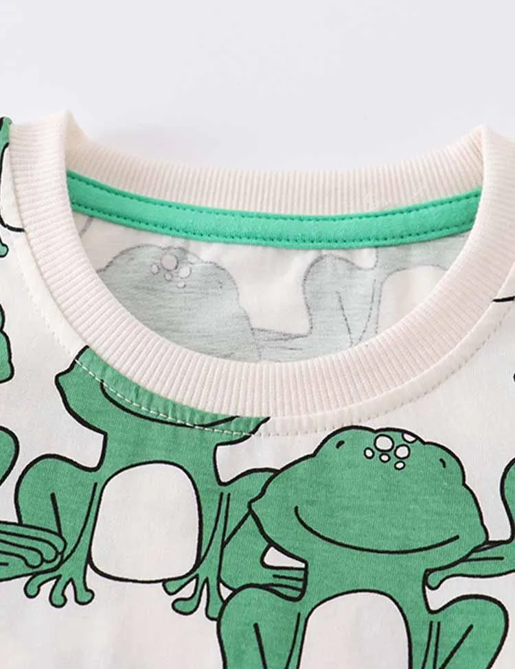 Cartoon Frog Printed Suit - Image 2