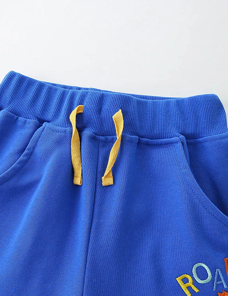Cartoon Lion Embroidered Shorts - Image 3