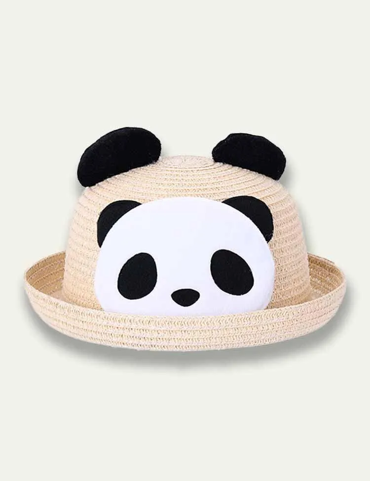 Cartoon Panda Straw Hat - Image 3