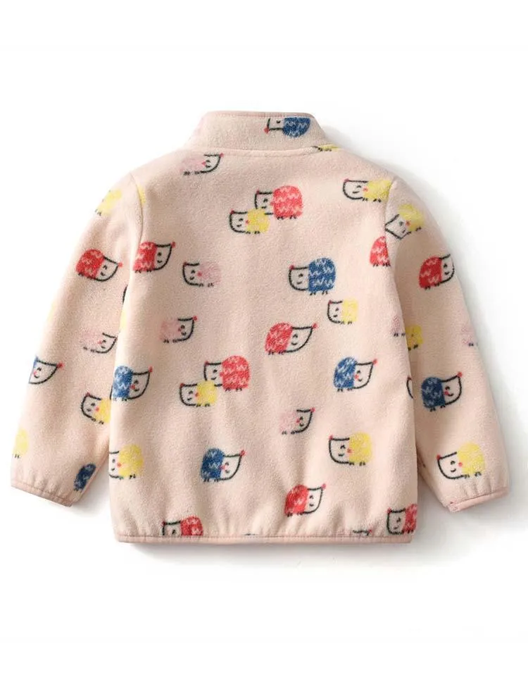 Cartoon Print Polar Fleece Jacket - Image 2