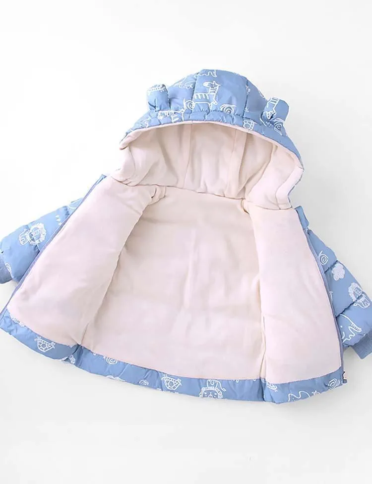 Cartoon Printed down Cotton-Padded Jacket - Image 2