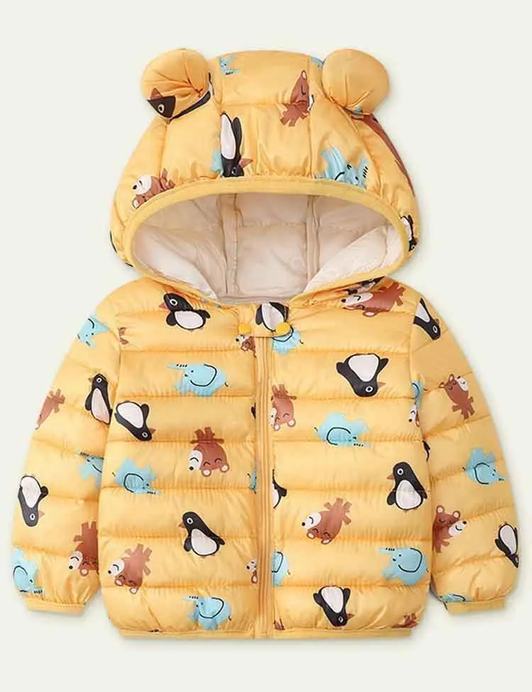 Today Only - Cartoon Printed down Cotton-Padded Jacket - Image 3