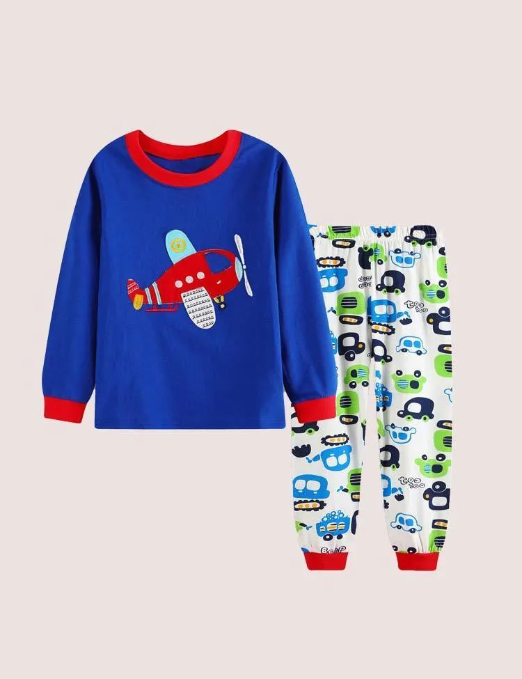 Cartoon Printed Pajamas Set - Image 3