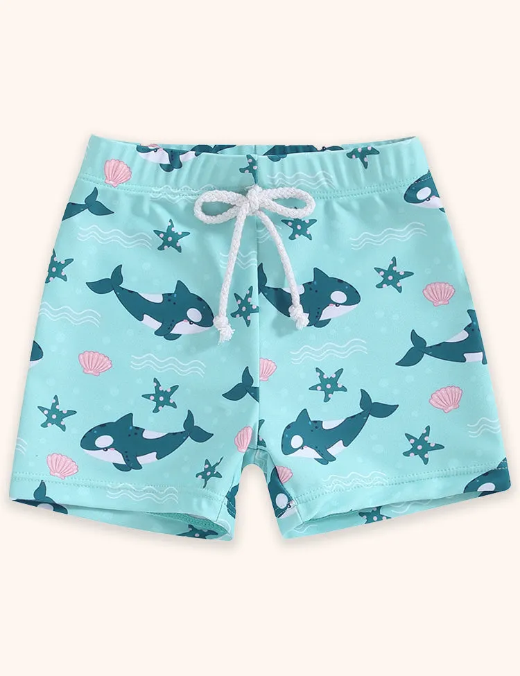 Cartoon Printed Swimming Trunks - Image 2