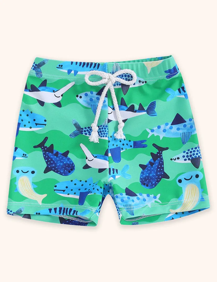 Cartoon Printed Swimming Trunks - Image 4