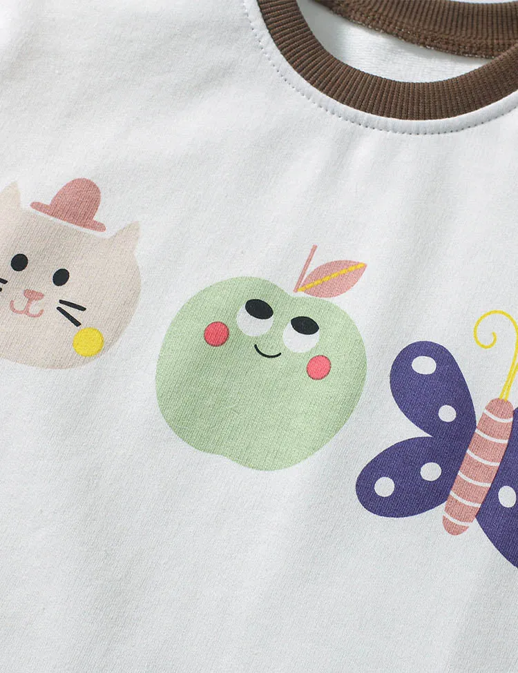 Cartoon Printed T-Shirt Set - Image 2