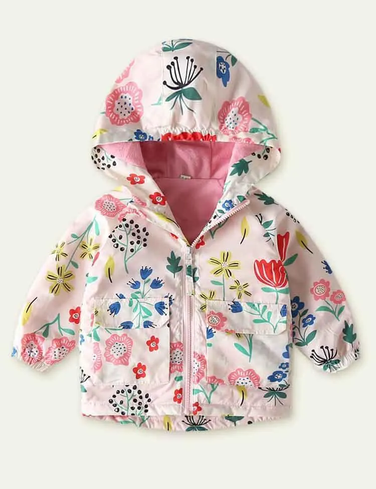 Cartoon Printing plus Velvet Shell Jacket - Image 2