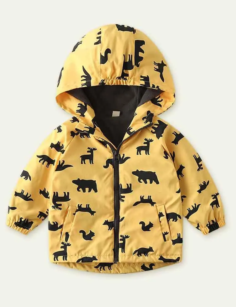 Cartoon Printing plus Velvet Shell Jacket - Image 6