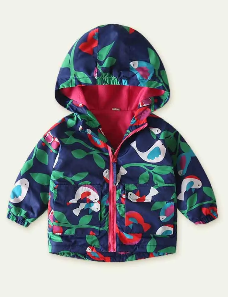 Cartoon Printing plus Velvet Shell Jacket - Image 8