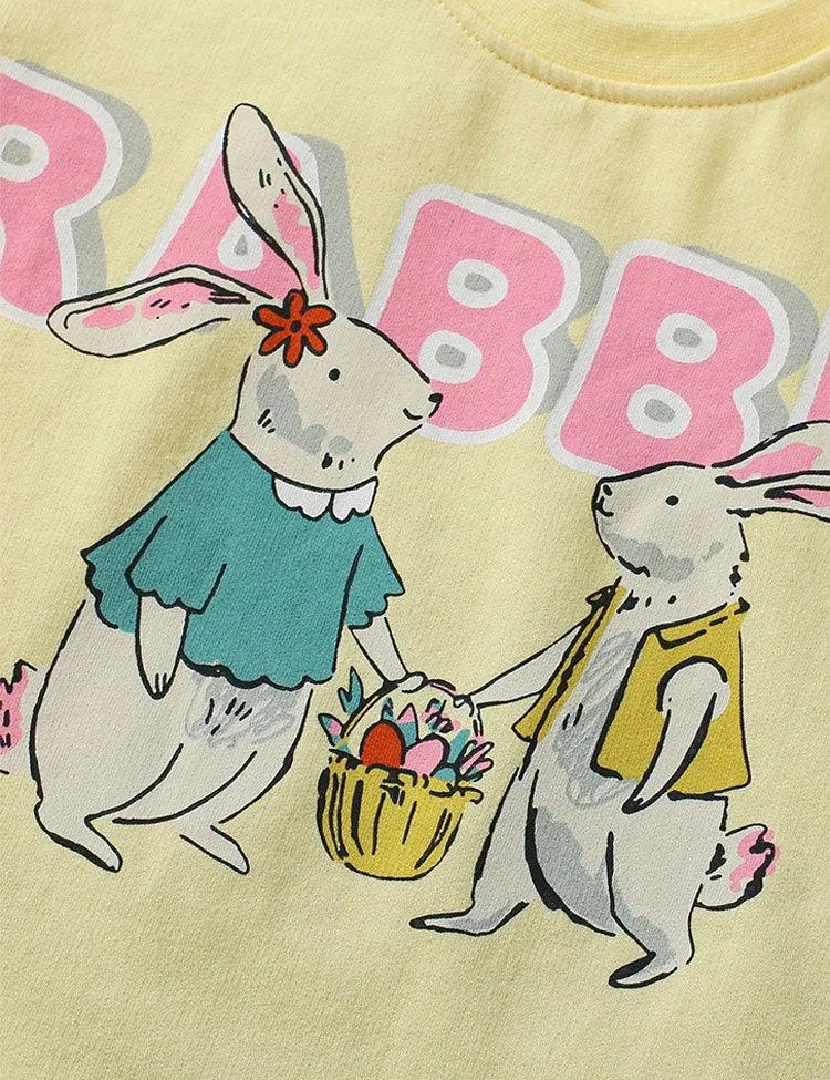 Cartoon Rabbit Printed Suit - Image 3