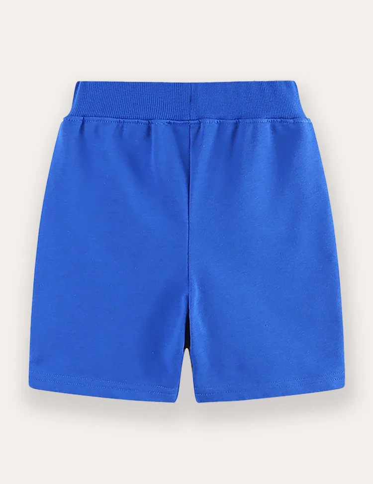 Cartoon Rocket Applique Shorts - Image 2
