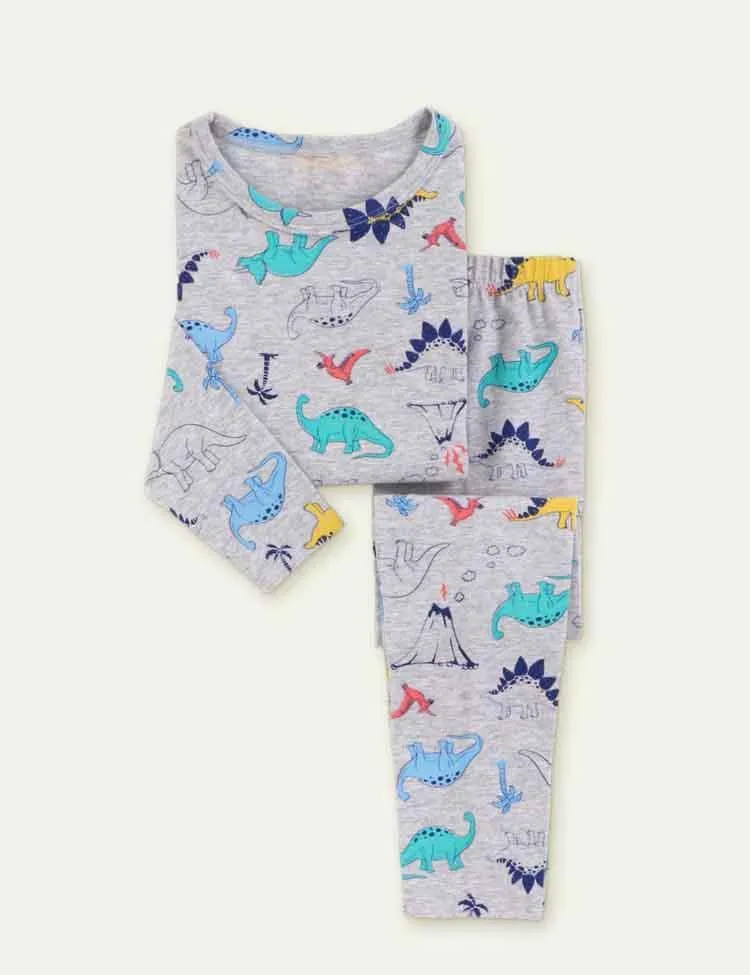 Cartoon Shark Printed Pajamas - Image 6