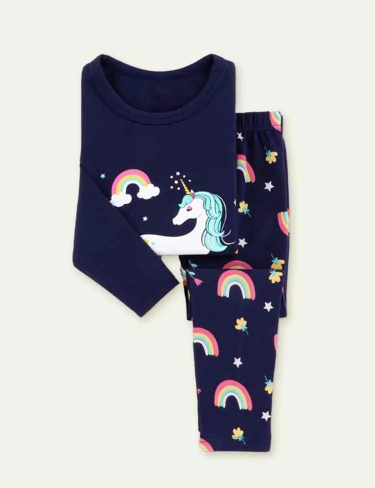 Cartoon Shark Printed Pajamas - Image 9