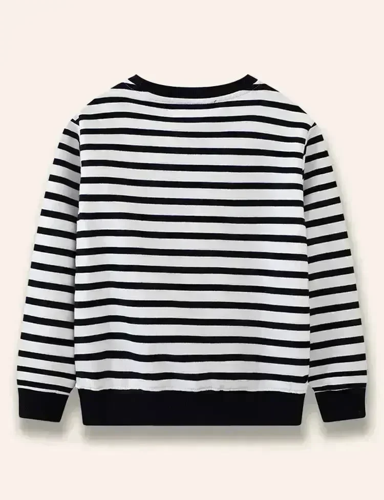 Cartoon Truck Appliqué Sweatshirt - Image 3