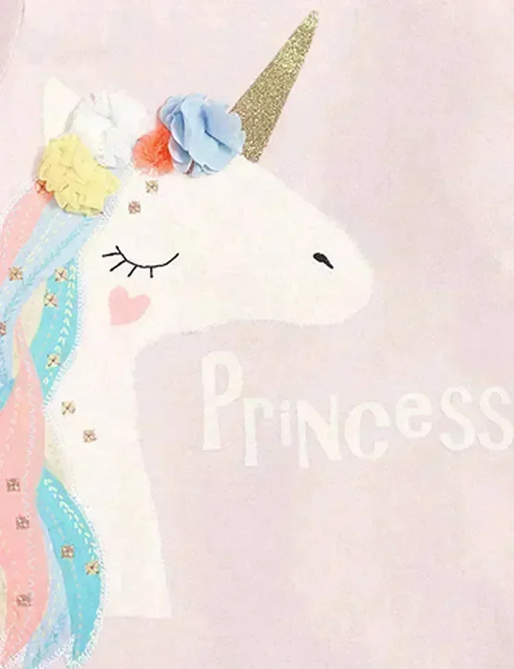 Cartoon Unicorn Long Sleeve T-Shirt - Image 2