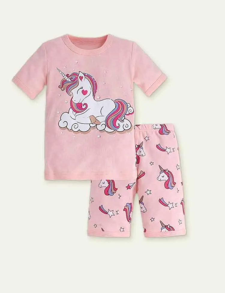 Casual Cartoon Cotton Pajamas - Image 13