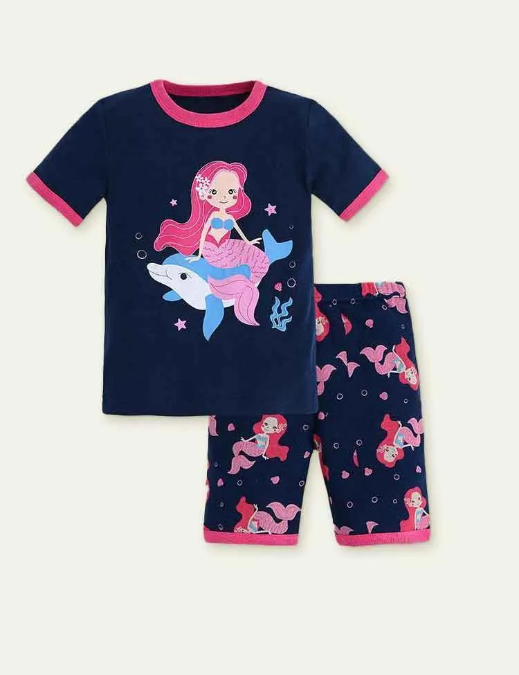 Casual Cartoon Cotton Pajamas - Image 8