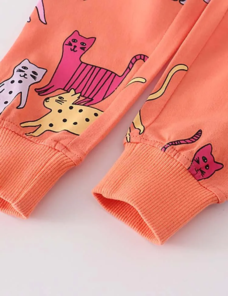 Cat Printing Sweatpants - Image 4