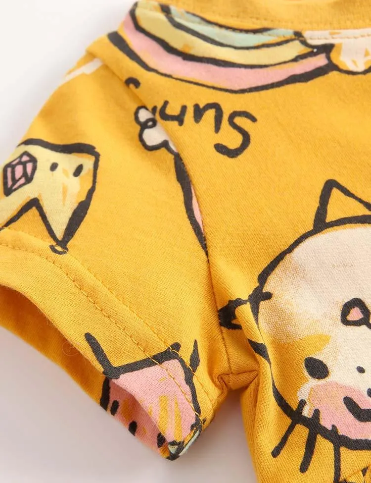 Cat Rainbow Printed Dress - Image 3