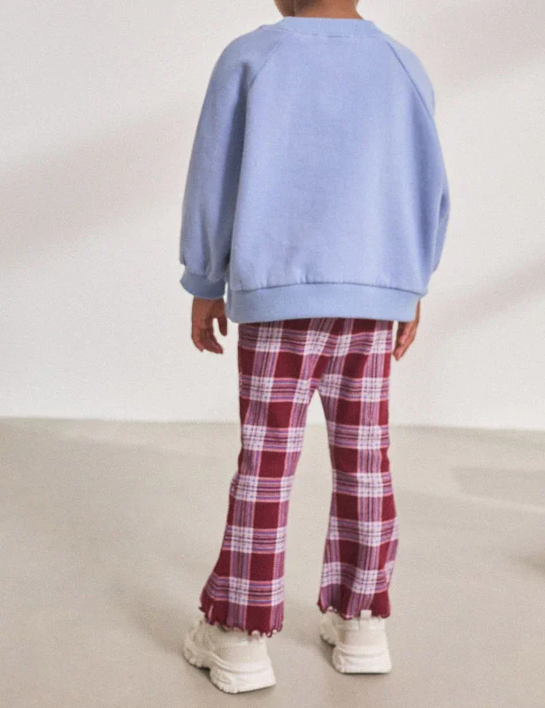 Checked Flared Leggings - Image 3