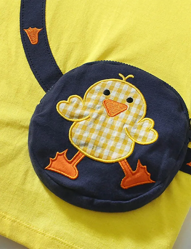 Chick Appliqué Short Sleeve Set - Image 3