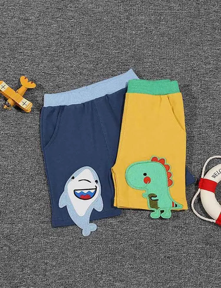 Cartoon Dinosaur Knitted Shorts - Image 4