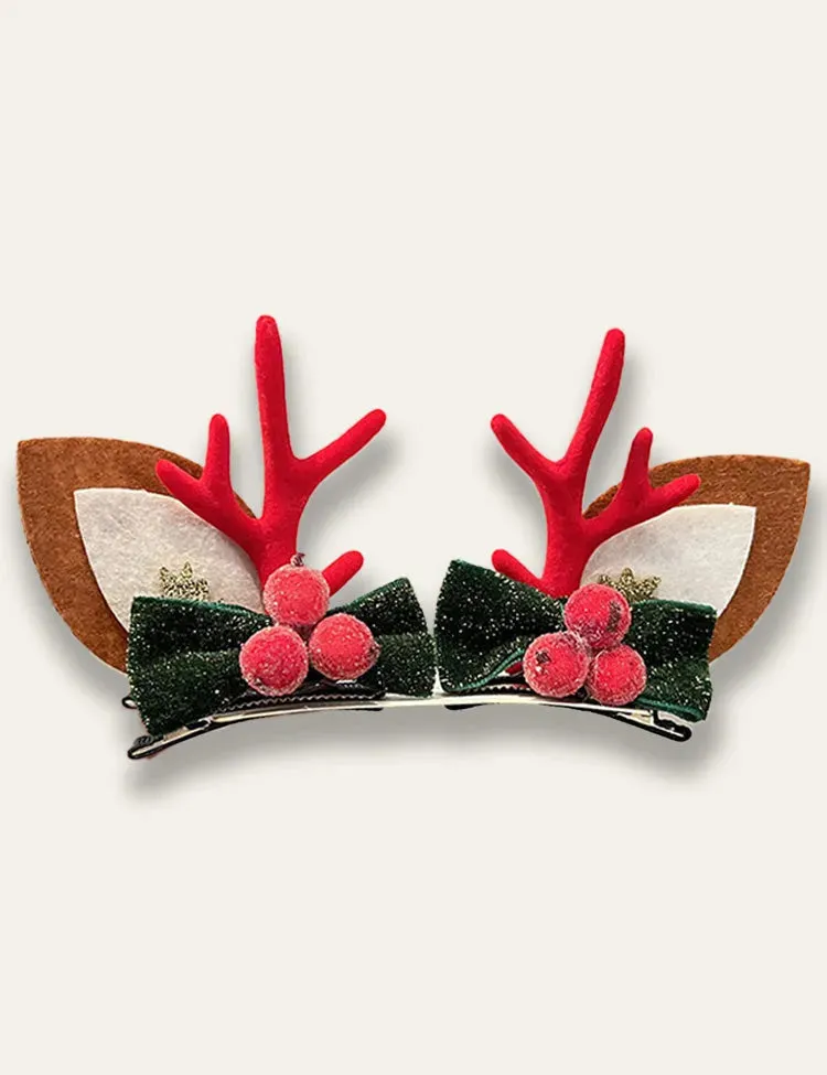 Christmas Cute Elk Antler Hairpin - Image 6