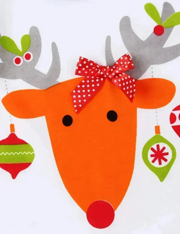 Christmas Cute Reindeer Printed Set - Image 5