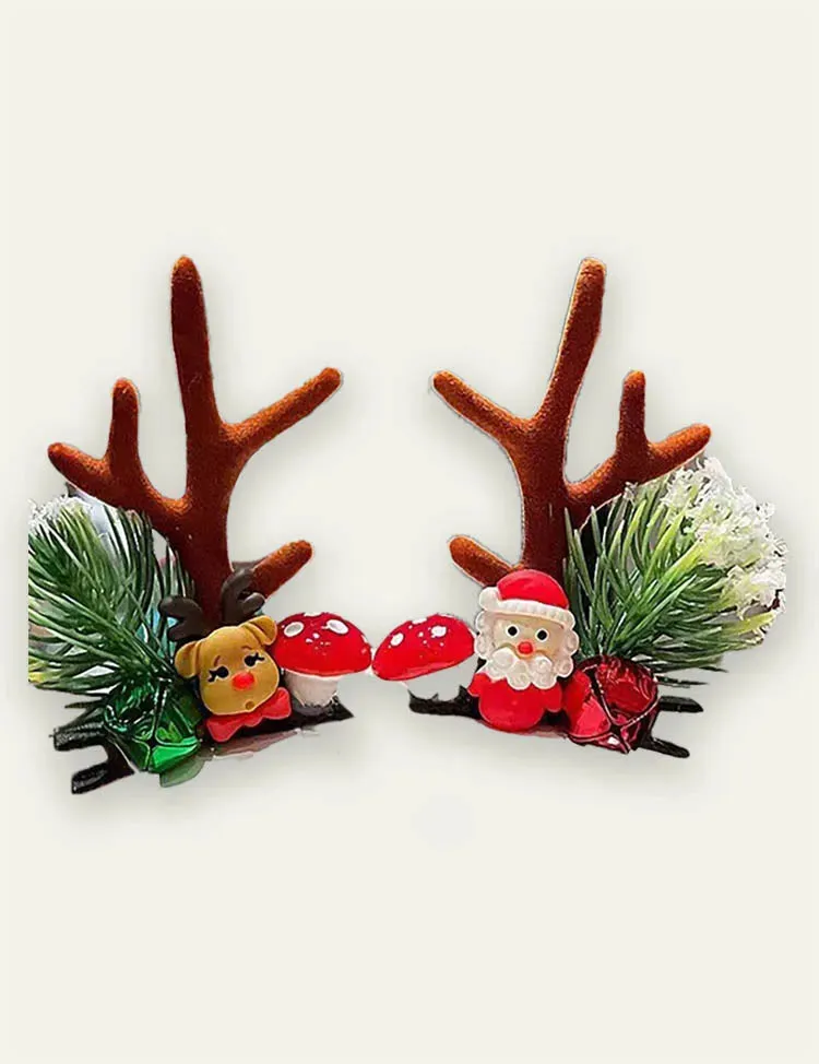 Christmas Golden Ball Elk Hairpin - Image 10