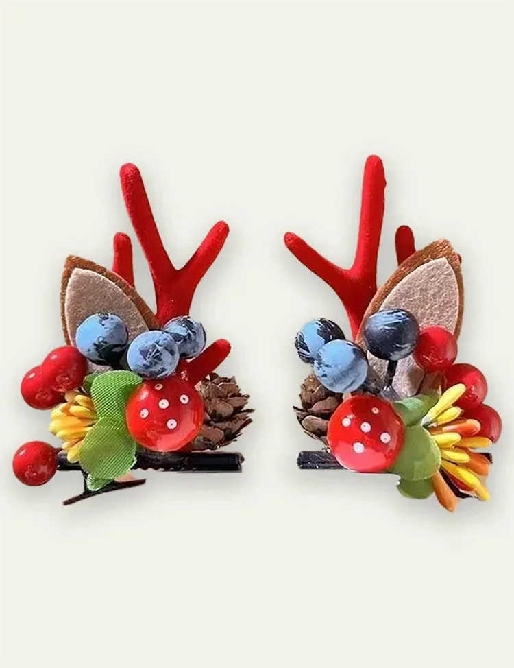 Christmas Golden Ball Elk Hairpin - Image 13